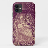 Mooie dame met gitaar Case-Mate iPhone case (Achterkant)