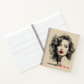 Mooie dame notitieboek (Binnen)