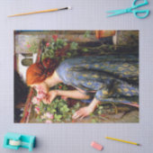 mooie dame roze roze ontkoppeling tissuepapier (Craft)