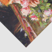 mooie dame roze roze ontkoppeling tissuepapier (Detail)