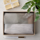 Mooie dame witte sluier en jurk decoupage tissuepapier (Geschenk)