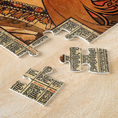 Mooie damesprofiel - Mucha Legpuzzel (Zijkant)