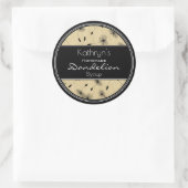 Mooie Dandelions op maat Ronde Sticker (Tas)