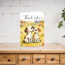 Mooie Dankjewel Hond Kaart