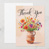 Mooie Dankjewelanselkaart Bedankkaart (Voorkant / Achterkant)