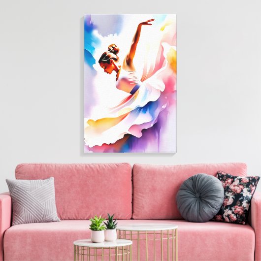 Mooie danser canvas afdruk (Insitu (Woonkamer))