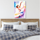 Mooie danser canvas afdruk (Insitu (Slaapkamer))