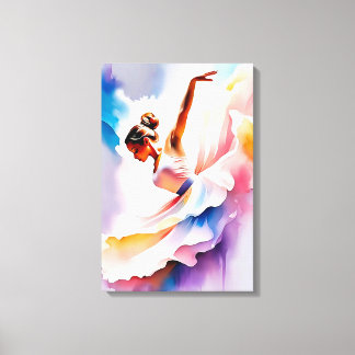 Mooie danser canvas afdruk