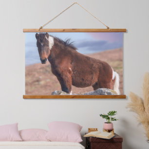 Mooie Dartmoor Pony van Sunset Rocks Hangend Wandkleed