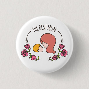 Mooie De Beste Mama Moederdag Pin Button