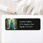 Mooie december turquoise fee etiket (Insitu)