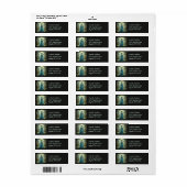 Mooie december turquoise fee etiket (Full Sheet)