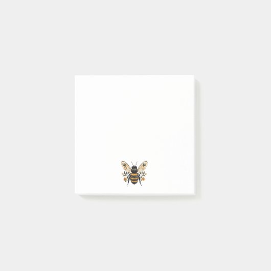 Mooie decoratieve bij bloem post-it® notes (Voorkant)