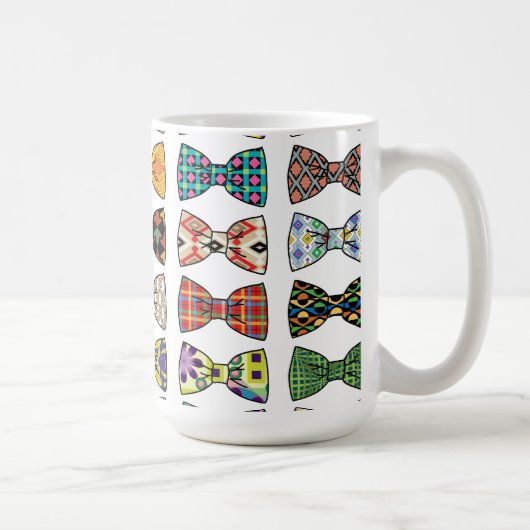 Mooie Decoratieve Bow Stropdas Patterns Mok (Rechts)