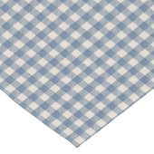 Mooie Denim Blue Gingham check Lange Tafelloper (Hoek)