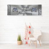 Mooie Diamond Happy 60th Jubileum Banner (Insitu)