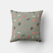 Mooie Dieren Vrienden van het Bos Monogram Initiaa Kussen (Achterkant)