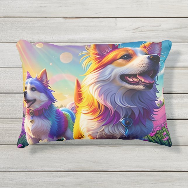 Mooie dieren zes buitenkussen (Voorkant)