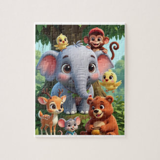 Mooie dierenpuzzel, leuk wildpuzzelspel cadeau legpuzzel