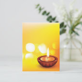 Mooie diwali diya illustratie briefkaart (Staand voorkant)
