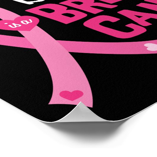 Mooie dochter borstkanker overlevende moeder vader poster (Hoek)