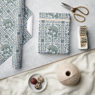 Mooie Doejong Moeder En Baby Oud Ornament Cadeaupapier