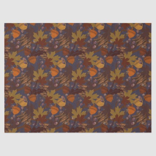 Mooie, donkere bladeren van de rode tinten tissuepapier (Voorkant)