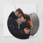 Mooie donkergroene smaragd antiek Foto Save The Date (Achterkant)