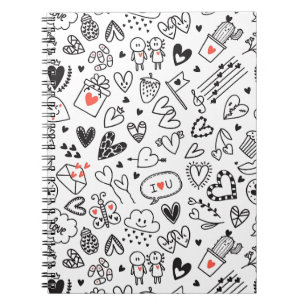 Mooie Doodle Liefde Notitieboek Journaal