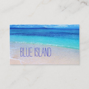 Mooie doorsnede van blauw water visitekaartje