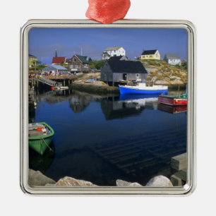 Mooie dorp Peggy's Cove met haven Metalen Ornament