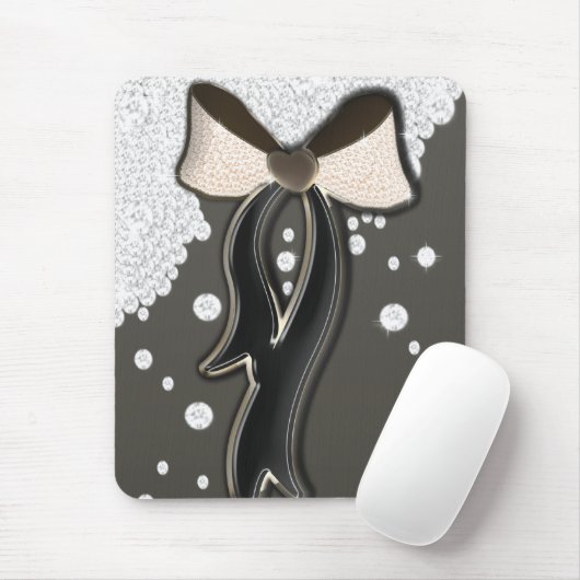 Mooie draaiende zachte roze en chocoladeboeg muismat (Met muis)