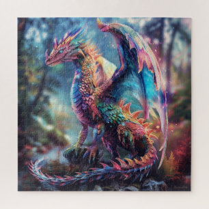 Mooie draak legpuzzel
