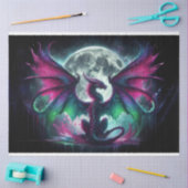 Mooie draak tissuepapier (Craft)