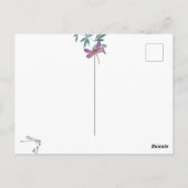 Mooie Dragonfly en Garden Greenery Dank u Briefkaart (Achterkant)