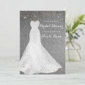 Mooie dress op Gold Hanger Vrijgezellenfeest Kaart (Staand voorkant)