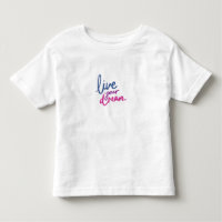 Mooie dromen quote peuter T-shirt voor aanmoedigin