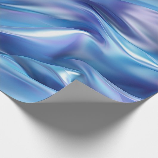 Mooie Dromerige Blauwe Paarse Bruiloft Feest Cadeaupapier (Hoek)