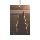 Mooie Duitse herder auto luchtverfrisser (Achterkant)