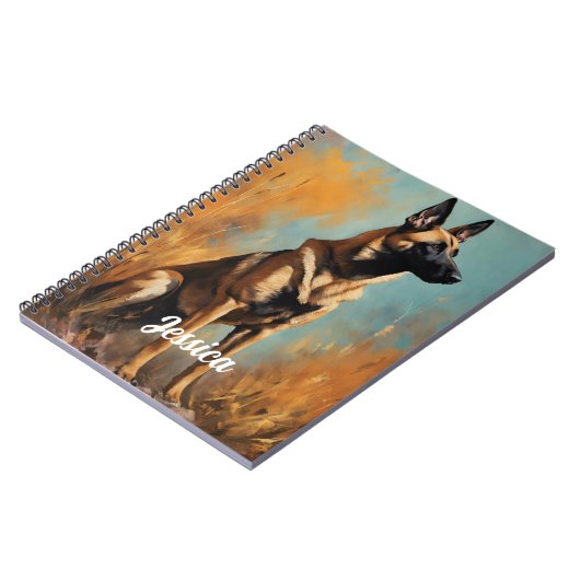 Mooie Duitse Malinois Notitieboek (Linkerzijde)