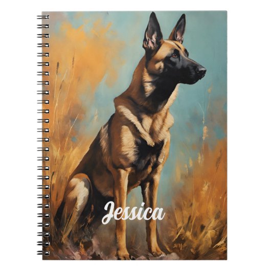 Mooie Duitse Malinois Notitieboek (Voorkant)