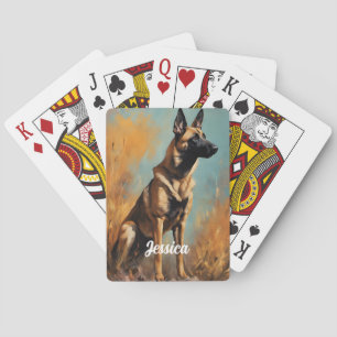 Mooie Duitse Malinois Pokerkaarten