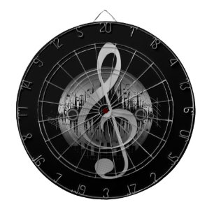 Mooie dun - zilver dartbord