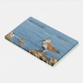 Mooie Dunlin Shorebird Sandpiper gaat solo Post-it® Notes (Schuin)