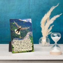 Mooie Eagle Schrift Plaque Jesaja 40:31