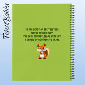 Mooie Eekhoorn Bosdier Cartoon Grafisch Ontwerp Notitieboek