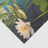 Mooie eend bij de vijver decoupage tissuepapier (Detail)