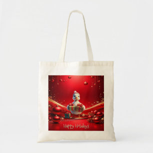 Mooie Eend Kerstvakantie Boodschappentas Tote Bag