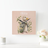 Mooie Eend Naam Huisdecoratie Vierkante Klok (Huis)