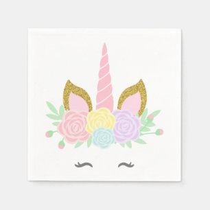 Mooie Eenhoorn Baby Shower Servetten